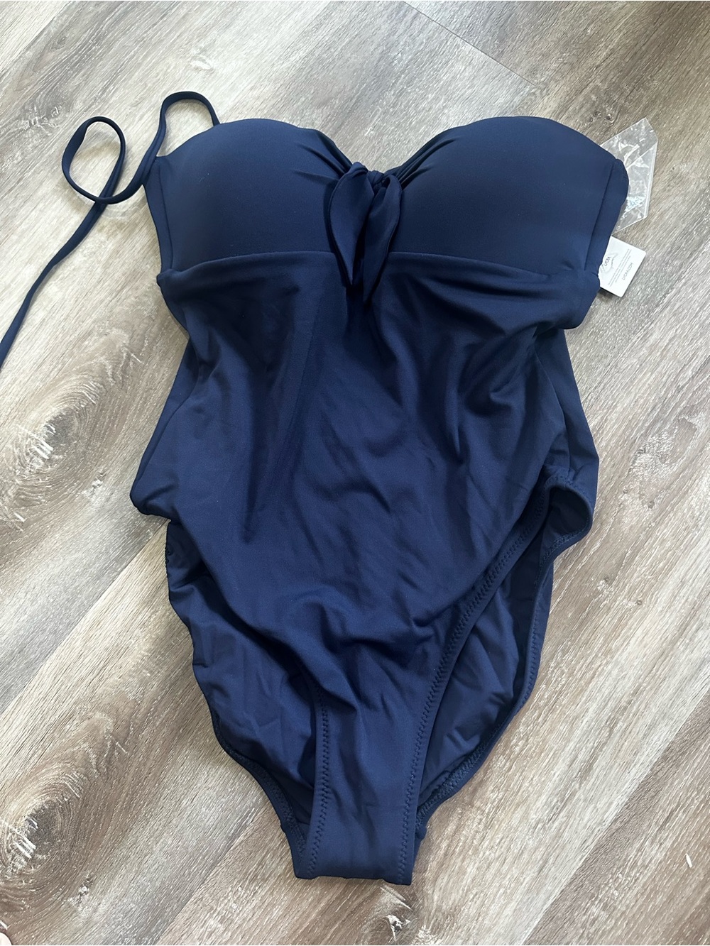J. McLaughlin Navy One-Piece Swimsuit